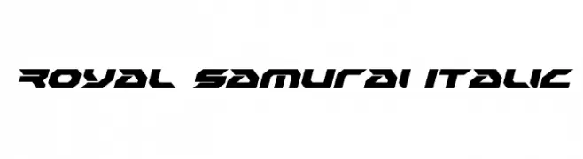 Royal Samurai Italic  Fuentes Gratis Descargar