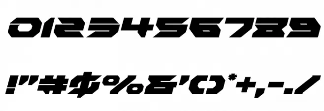 Royal Samurai Italic Font OTHER CHARS