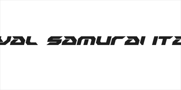 Royal Samurai Italic Logo