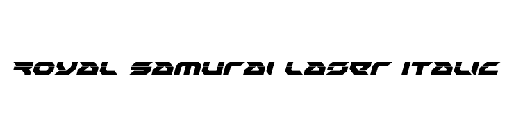 Royal Samurai Laser Italic  Fuentes Gratis Descargar