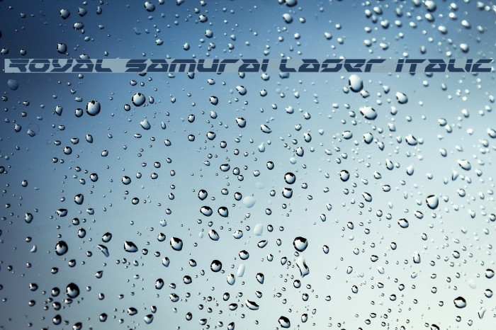 Royal Samurai Laser Italic Font examples