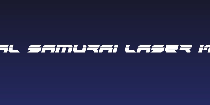 Royal Samurai Laser Italic Social Header