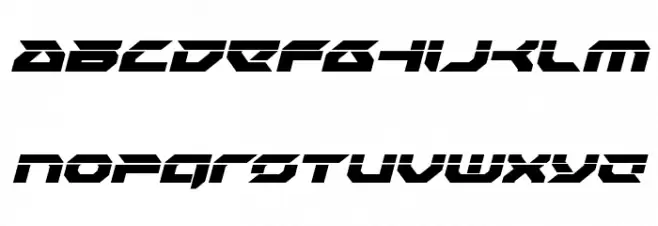 Royal Samurai Laser Italic फ़ॉन्ट लोअरकेस