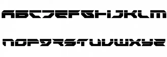 Royal Samurai Laser Schriftart Groß