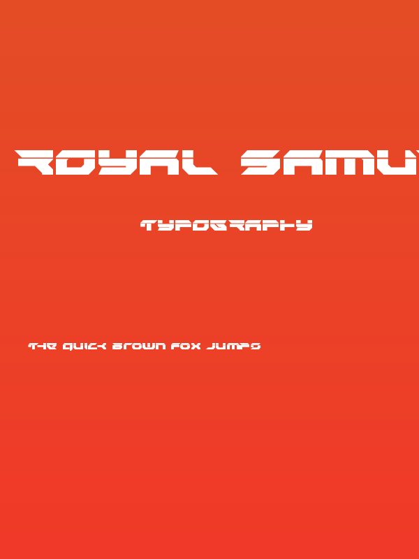 Royal Samurai Laser Poster