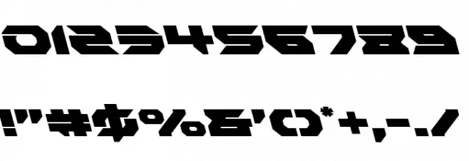 Royal Samurai Leftalic Font OTHER CHARS