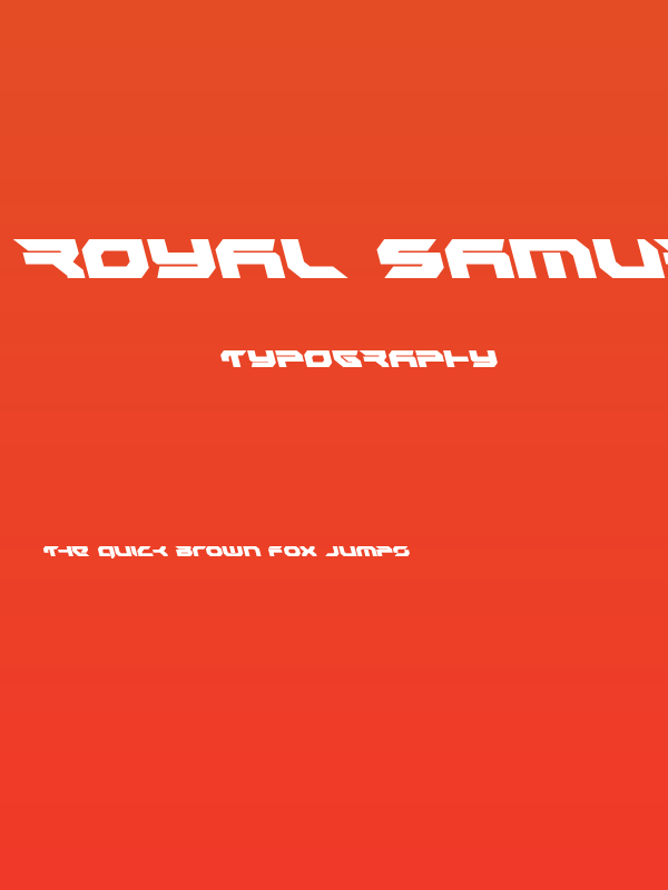 Royal Samurai Leftalic Poster