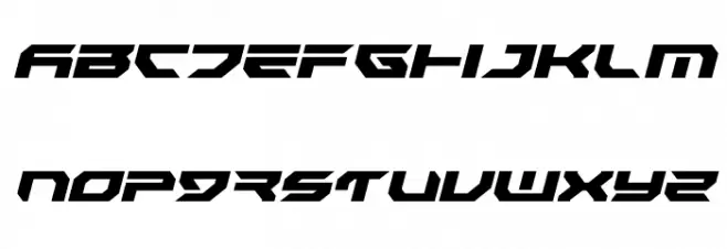Royal Samurai Light Italic Schriftart Groß