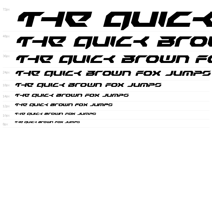 Royal Samurai Light Italic Waterfall