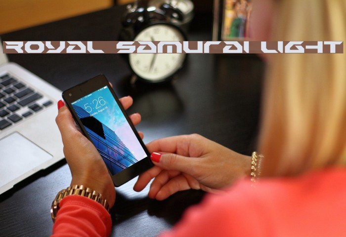 Royal Samurai Light Font examples