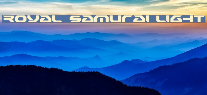 Royal Samurai Light Font examples