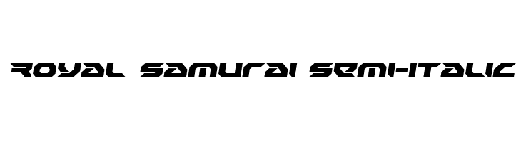Royal Samurai Semi-Italic  नि: शुल्क फ़ॉन्ट्स डाउनलोड