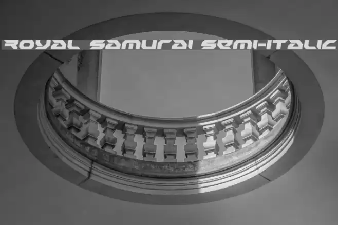 Royal Samurai Semi-Italic Font examples