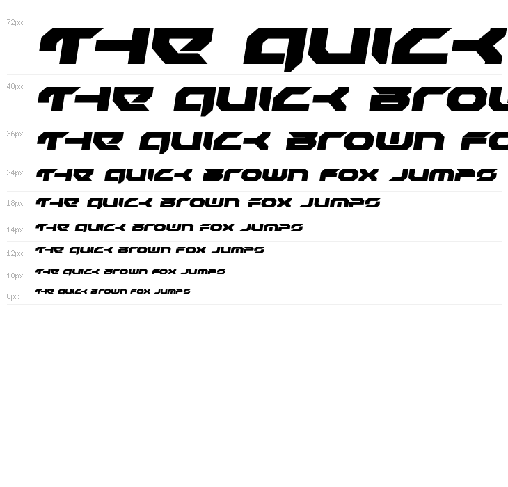 Royal Samurai Semi-Italic Waterfall