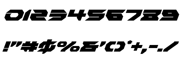Royal Samurai Super-Italic Font OTHER CHARS