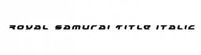 Royal Samurai Title Italic 