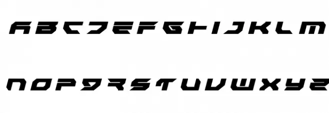 Royal Samurai Title Italic 字体 大写