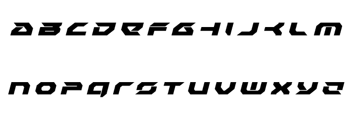 Royal Samurai Title Italic Font LOWERCASE