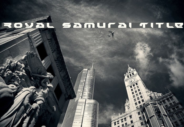Royal Samurai Title Font examples
