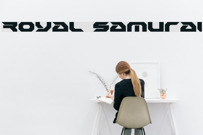 Royal Samurai Font examples