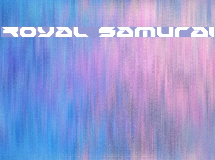 Royal Samurai Font examples