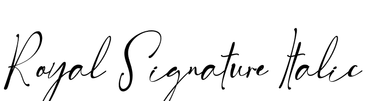 Royal Signature Italic  免费字体下载