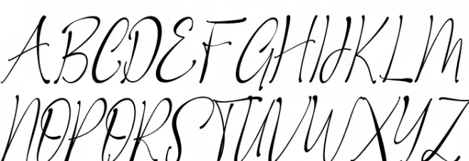 Royal Signature Italic Fuentes MAYÚSCULAS