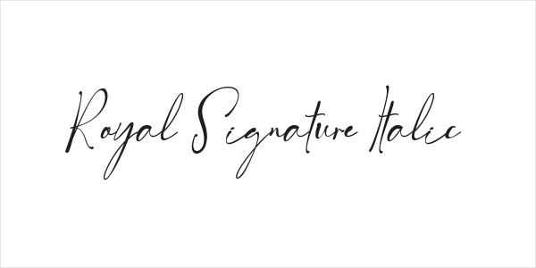 Royal Signature Italic Logo