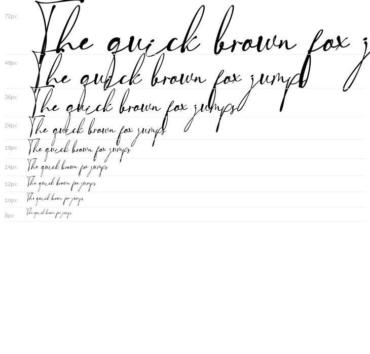 Royal Signature Italic Waterfall