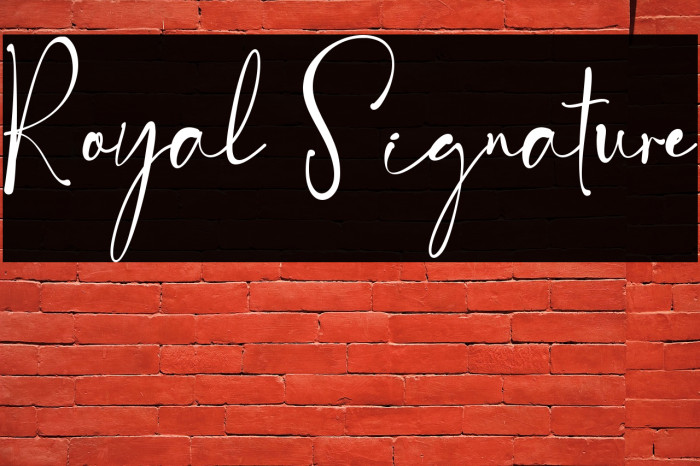 Royal Signature Example 3