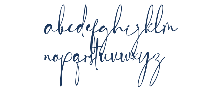 Royal Signature Lowercase