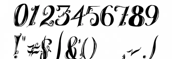 Royal Vanity Font OTHER CHARS