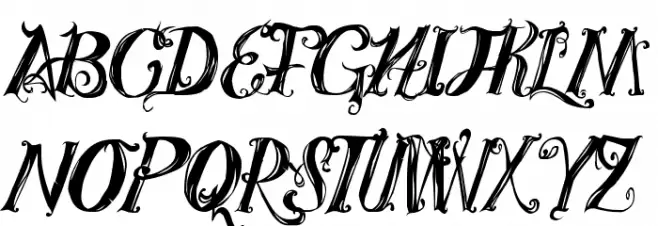 Royal Vanity フォント 大文字