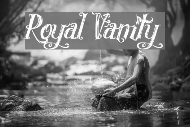 Royal Vanity Font examples