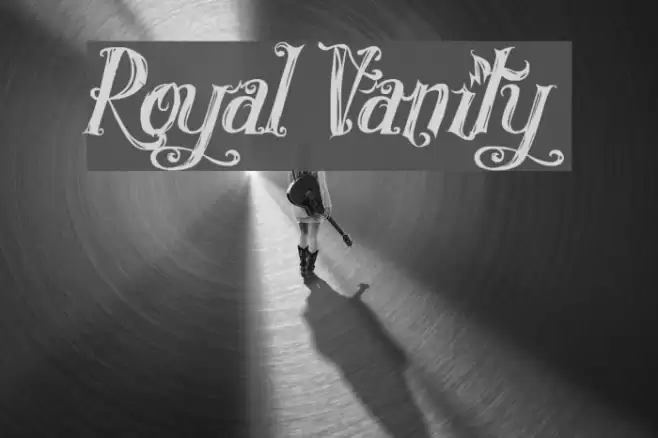 Royal Vanity Font examples