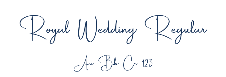 Royal Wedding Regular Font Preview