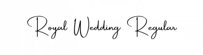 Royal Wedding Regular  Free Fonts Download