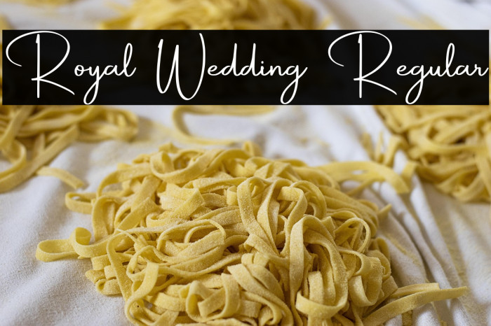 Royal Wedding Regular Example 1