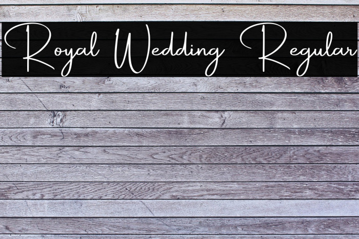 Royal Wedding Regular Example 3