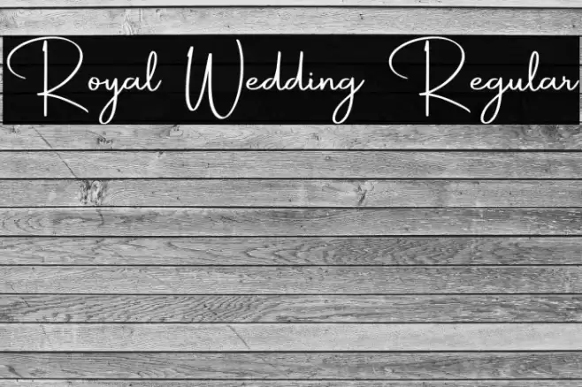 Royal Wedding Regular フォント examples