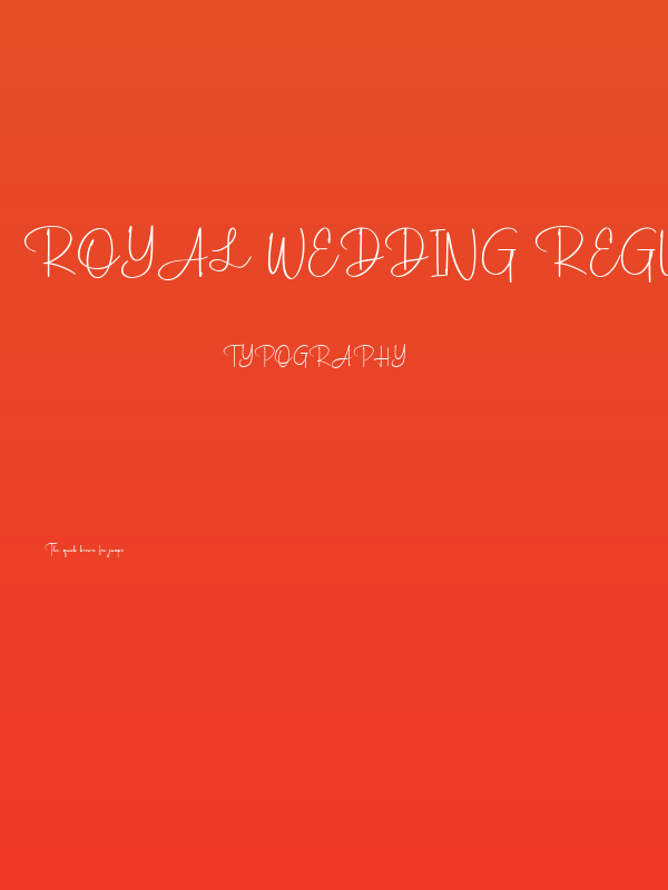 Royal Wedding Regular Poster