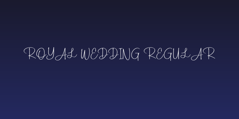 Royal Wedding Regular Social Header