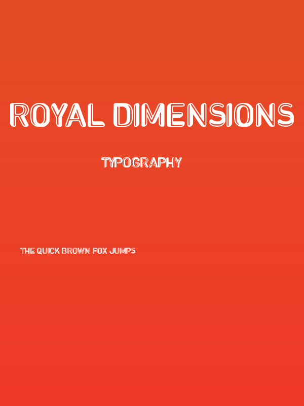 Royal dimensions Poster