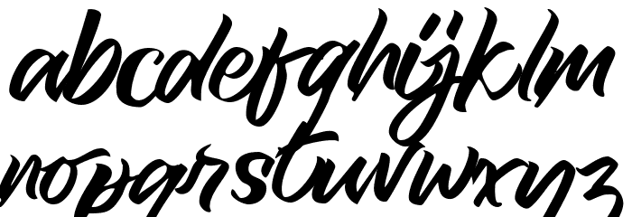 Royal muffin Font LOWERCASE