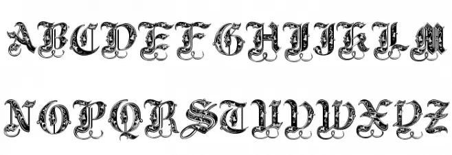 Royal2 Font UPPERCASE