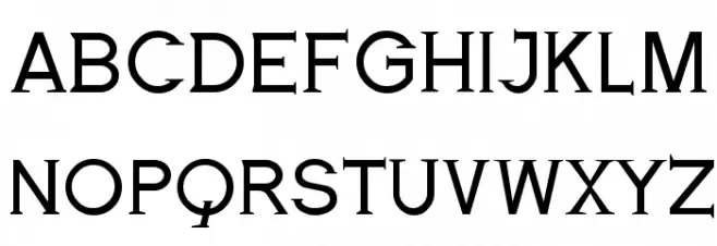 RoyalSerif フォント 大文字