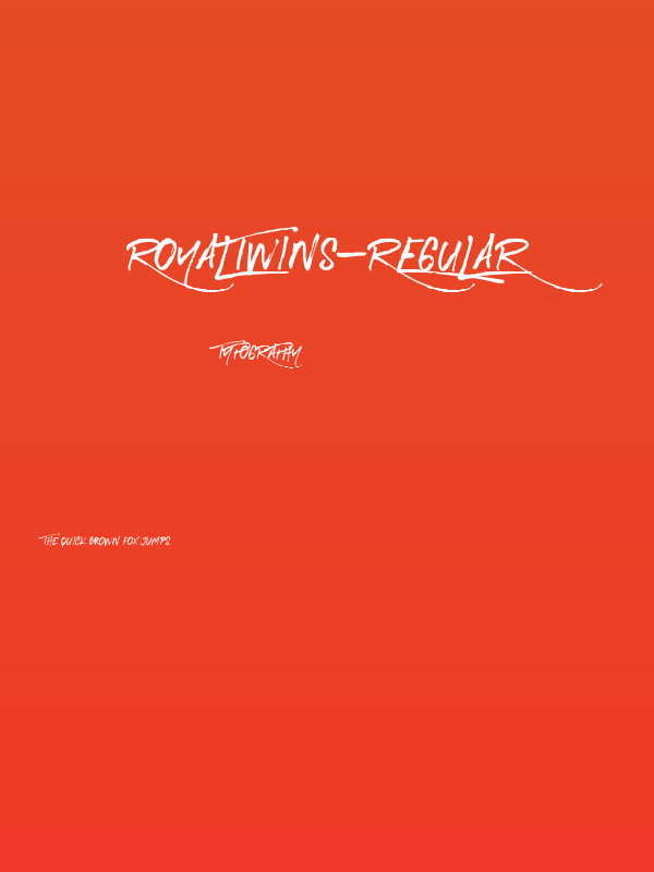 RoyalTwins-Regular Poster