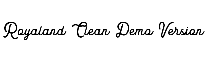 Royaland Clean Demo Version  les polices de caractères gratuit tlcharger
