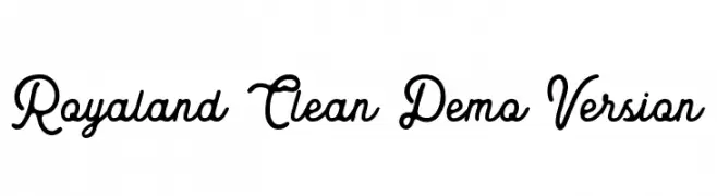 Royaland Clean Demo Version  Free Fonts Download