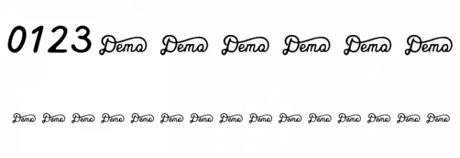 Royaland Clean Demo Version Font OTHER CHARS